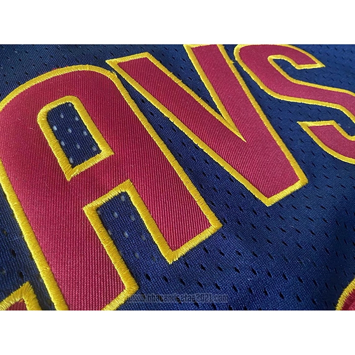 Camiseta Cleveland Cavaliers LeBron James #23 Mitchell & Ness 2015-16 Azul